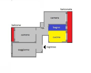 Foto Appartamento in Via Bologna, Genova San Teodoro di 87 m² con 6 locali