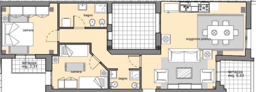Foto Appartamento a Camaiore di 93 m² con 3 locali in vendita
