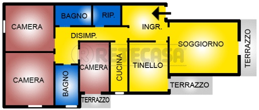 Foto Appartamento a Pontedera Oltrera di 155 m² con 5 locali in vendita