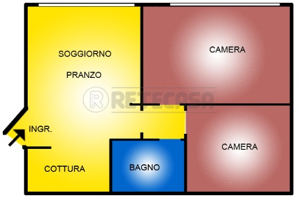 Foto Appartamento a Pontedera Villaggi, Bellaria di 65 m² con 3 locali