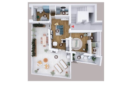 Foto Appartamento in Via Bardazzi 49, Firenze Novoli di 72 m² con 3 locali