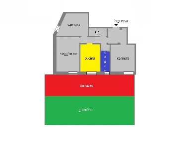 Foto Appartamento in Via Pagano Doria, Genova Dinegro di 90 m² con 6 locali