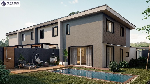 Foto Villa a schiera in VIA DE GASPERI, Meda di 132 m² con 4 locali