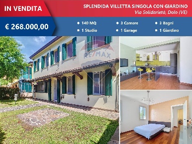 Foto Villa singola in Via Solidarietà, Dolo Centro di 140 m² con 5 locali
