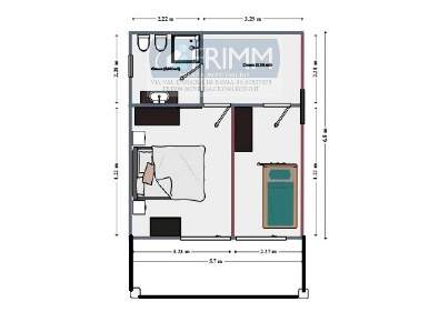 Foto Appartamento in VIA FRONDAROLA, Roma Castelverde di 80 m² con 3 locali