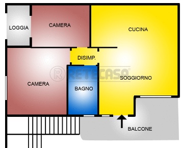 Foto Appartamento a Ponsacco di 75 m² con 3 locali in vendita