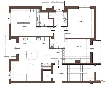 Foto Appartamento in Via Cesare Battisti, Bergamo Corridoni di 100 m²