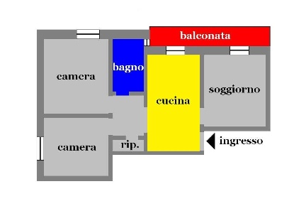 Foto Appartamento in Via Adamo Centurione, Genova Lagaccio di 80 m²