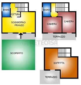 Foto Villa a schiera a Castelfranco di Sotto Centro di 160 m² con 5 locali