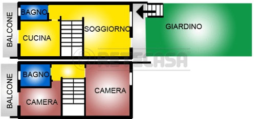 Foto Villa a schiera in Via Usciana, Castelfranco di Sotto Centro di 140 m²