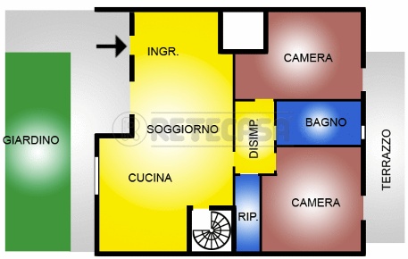 Foto Appartamento a Montopoli in Val d'Arno di 120 m² con 3 locali