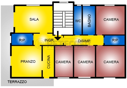 Foto Appartamento a Castelfranco di Sotto di 160 m² con 6 locali in vendita