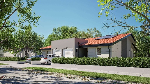 Foto Villa bifamiliare in Via Italo Calvino, Budrio di 135 m² con 5 locali