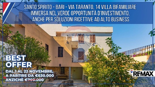 Foto Villa singola in via Taranto, Bari Santo Spirito di 550 m² in vendita