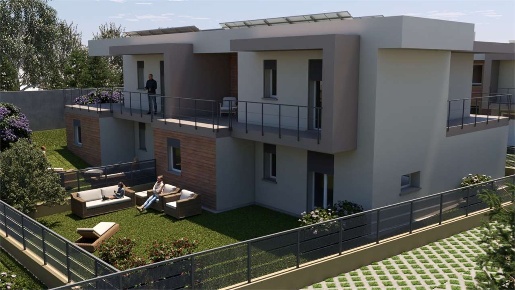Foto Villa bifamiliare in via rossi, Gavirate Centro di 197 m² con 4 locali
