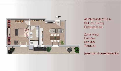 Foto Appartamento a Firenze Novoli di 50 m² con 2 locali in vendita