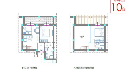 Foto Appartamento a Castelnuovo Magra di 65 m² con 4 locali in vendita