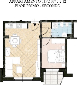 Foto Appartamento a Diano Marina di 40 m² con 2 locali in vendita
