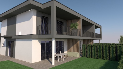 Foto Villa a schiera in Via Saragat, Soragna di 134 m² con 7 locali