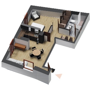 Foto Appartamento in Borgata San Marco, Oulx di 51 m² con 2 locali