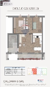 Foto Appartamento in Via delle Grazie, Albuzzano di 86 m² con 3 locali