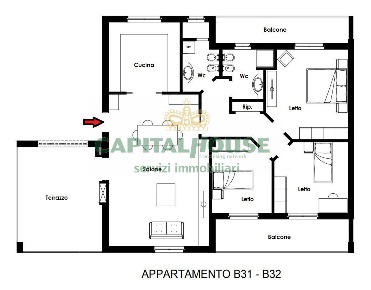 Foto Appartamento a Casamarciano di 107 m² con 4 locali in vendita