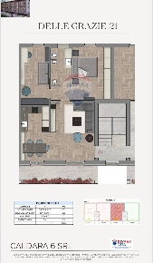 Foto Appartamento in Via delle Grazie, Albuzzano di 87 m² con 3 locali