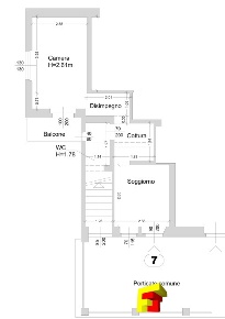 Foto Appartamento in Via Guglielmo Marconi, Cremeno Centro di 34 m²