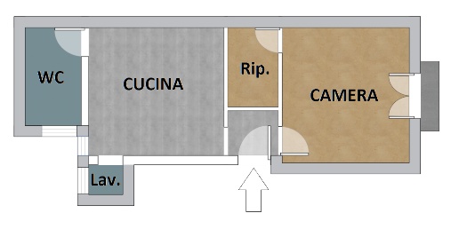 Foto Appartamento a Palermo Montegrappa di 46 m² con 2 locali in vendita
