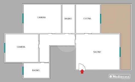 Foto Attico in Via Mario Broglio, Roma di 90 m² con 3 locali in vendita