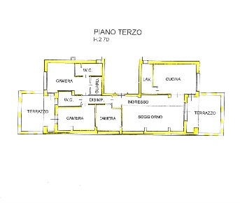 Foto Attico a Forlì Coriano di 125 m² con 5 locali in affitto