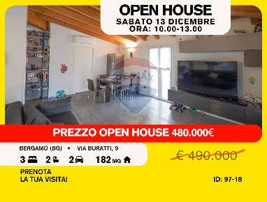 Foto Attico a Bergamo Redona di 182 m² con 5 locali in vendita