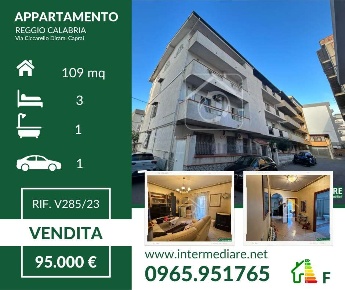 Foto Appartamento a Reggio di Calabria di 108 m² con 4 locali in vendita