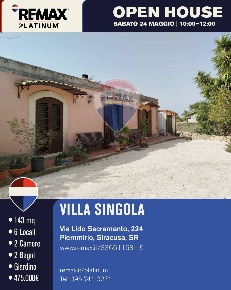 Foto Villa singola in via lido sacramento, Siracusa Isola di 143 m²