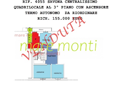 Foto Appartamento in via manzoni 2, Savona di 97 m² con 4 locali in vendita