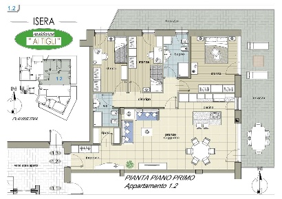 Foto Attico a Isera di 153 m² con 4 locali in vendita