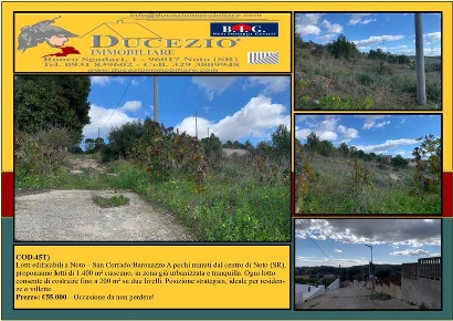 Foto Terreno edificabile in Loc. San Corrado/Baronazzo sn, Noto di 1400 m²