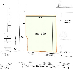 Foto Terreno edificabile a Paese Centro di 690 m² in vendita