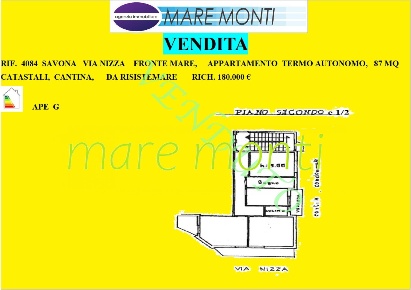 Foto Appartamento in via nizza, Savona Legino, Zinola, Fornaci di 87 m²