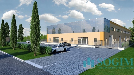 Foto Capannone industriale in Via Madonnina, Bernareggio Centro di 1860 m²