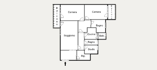 Foto Appartamento in della Radio, Roma Marconi di 107 m² con 3 locali