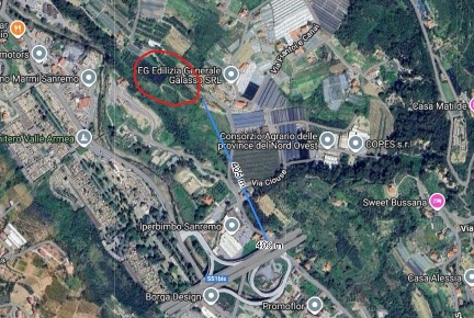 Foto Terreno industriale in Via Ciouse 15, Sanremo Bussana di 5732 m²