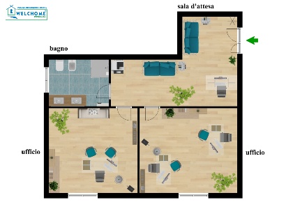 Foto Ufficio a Quartu Sant'Elena Quartu di 60 m² con 2 locali in affitto