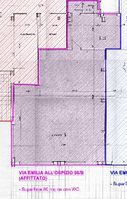 Foto Negozio in via Emilia Ospizio 98/B, Reggio nell'Emilia di 82 m²