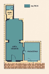 Foto Locale commerciale a Pontedera Oltrera di 78 m² con 2 locali