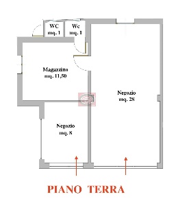 Foto Negozio a Cesena Villa Chiaviche - Calabrina di 73 m² con 3 locali