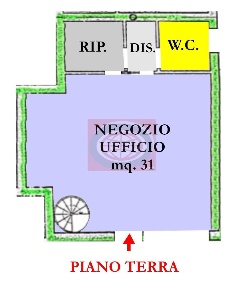 Foto Negozio a Cesena Centro Urbano di 47 m² con 1 locali in vendita