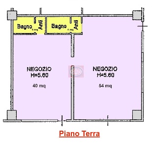 Foto Negozio a Cesena Villa Chiaviche - Calabrina di 130 m² con 2 locali