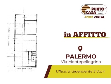 Foto Ufficio a Palermo di 100 m² con 5 locali in affitto