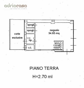 Foto Locale commerciale in via adriatica, Riccione Paese di 55 m²
